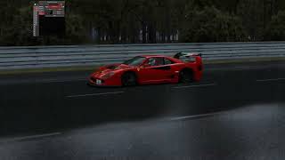 Assetto Corsa Ferrari F40 LM Stradale WIP Test Run at LeMans [upl. by Roger]