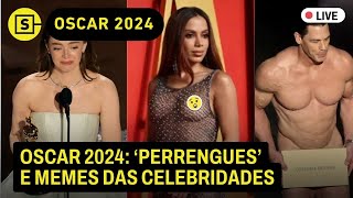 Oscar 2024 vencedores Anitta com look transparente peladão no prêmio e perrengue de Emma Stone [upl. by Burn705]