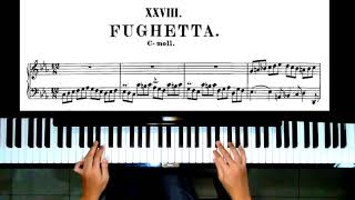 Bach Fughetta in C minor BWV 961  Howard Tse Sheet Music [upl. by Nivla335]