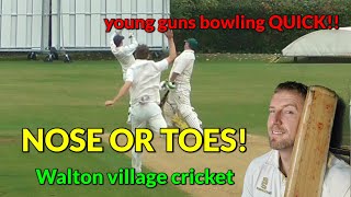 SERIOUS PACE  SNORTING deliveries  vs Loughborough Town CC  Walton village Cricket [upl. by Pallaton603]