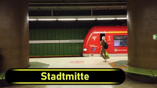 SBahn Station Stadtmitte  Stuttgart 🇩🇪  Walkthrough 🚶 [upl. by Aihtekal27]