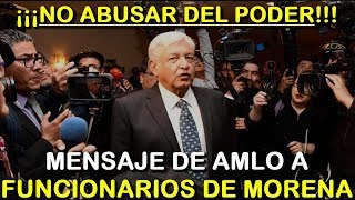 ¡NO SALIR CON TONTERIAS EL MENSAJE DE AMLO A FUNCIONARIOS PUBLICOS  ESTADISTICA POLITICA [upl. by Joane209]