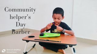 Community Helpers Day  Barber Speech [upl. by Atiraj]