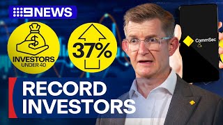 Young Australians investing in recordbreaking numbers  9 News Australia [upl. by Thorn]