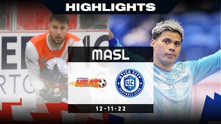 Harrisburg Heat  Utica City FC  121122  MASL Highlights 22 [upl. by Alilad]