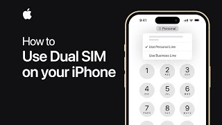 How to use Dual SIM on your iPhone  Apple Support [upl. by Antonie]