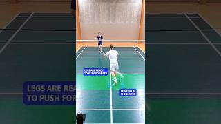 Centre position and Footwork badminton badmintonfootwork badmintontechnique badmintonlovers [upl. by Icam898]