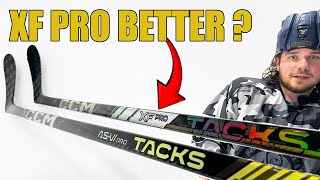 On Ice with CCM Tacks XF Pro vs AS6 Pro hockey stick review  No tech talk  is it a better stick [upl. by Aillicec]