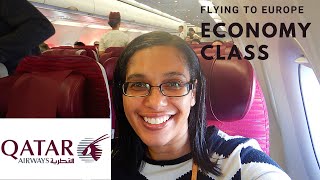 Flying Qatar economy class Doha to Bucharest  QR221 [upl. by Fretwell]