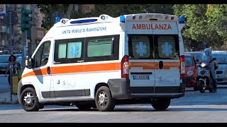 HD  Sirena Ambulanza 3x Ambulanze  Automedica in Sirena  3x Ambulances  ALS Car with Siren [upl. by Klenk]