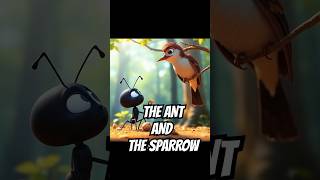 Fable story 12 The ant and the sparrow storiesforkids animatedstories forkids [upl. by Lipman]