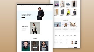 How to Create Fashion ECommerce Website using HTML amp CSS  Beginners Tutorial for Responsive Design [upl. by Yrahk]