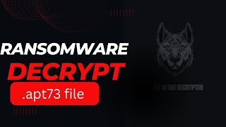 How to Recover Server from apt73apt73 Ransomware and Decrypt Data solutions decryption [upl. by Llenhoj]