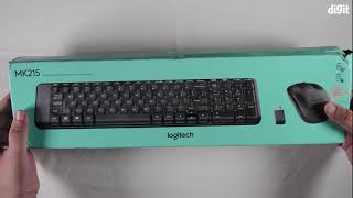 Logitech MK215 Wireless Keyboard and Mouse Combo Unboxing [upl. by Orvie769]