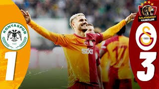 Konyaspor 13 ŞAMPİYON GALATASARAY  Maç Özeti  Önemli Kareler [upl. by Hildick]