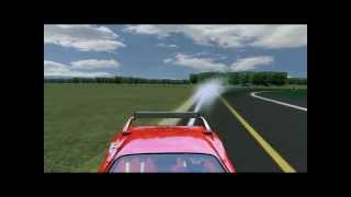 Ferrari F40 LM at the Top Gear Test Track rFactor Onboard Rear [upl. by Lustick]