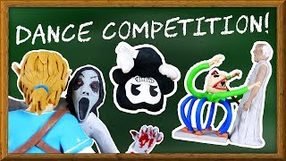 LP Movie Dance Challenge SLENDRINA vs GRANNY vs BALDI vs BENDY [upl. by Laefar]