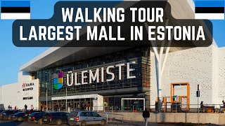 Walking tour  Largest mall in Estonia  Ulemiste centre [upl. by Yedarb819]