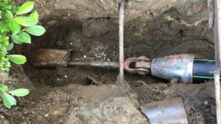 Pipe bursting sewer replacement [upl. by Odnama]