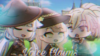 Witch Academy Voice Claims【Gacha Life】 [upl. by Assened466]