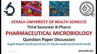 Pharmaceutical Microbiology Previous year Question Papers Discussion 3rd Semester B Pharm KUHS [upl. by Jenelle]