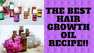 The Best Hair Growth Oil Recipe Ever Treat Alopecia Thinning Hair  Balding Spots [upl. by Madoc]