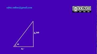 Relación entre los dos catetos de un triángulo rectángulo  Tangente de un ángulo [upl. by Sialac]