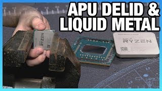 Delidding AMDs R3 2200G APU amp Liquid Metal Pt 12 [upl. by Pembroke]