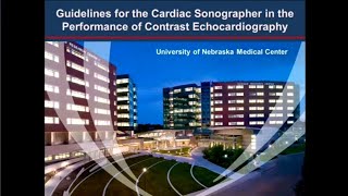 Guidelines for the Cardiac Sonographer in the Performance of Contrast Echo [upl. by Eeraj]