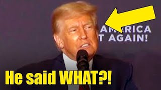 Trump HUMILIATES HIMSELF Live on Stage STUNS Crowd [upl. by Llemaj]