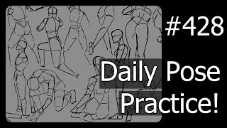 【Drawing Stream】Daily Pose Practice with POSEMANIACS【Day 428】 [upl. by Angela]