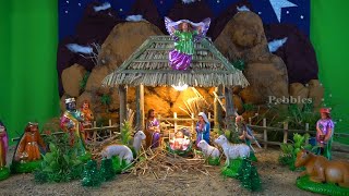 Easy amp Simple Home Made Crib  How to Make Christmas Crib  DIY Nativity Scene [upl. by Akiem]