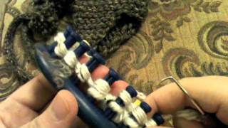 Loom Knit Earflaps Part 2 Join Earflaps to hat [upl. by Antons]