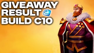 DD2  GIVEAWAY RESULT  C10 BUILD 2 HERO ONLY [upl. by Uehttam]