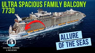 Ultra Spacious Stateroom w Large Balcony  Allure of the Seas  7730  Royal Caribbean [upl. by Orella328]