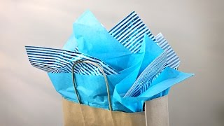 How To Put Tissue In A Gift Bag  Gift Wrapping Tutorial  Easy Quick Gift Wrapping [upl. by Anirehs956]