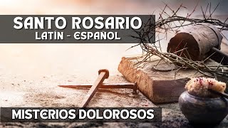 SANTO ROSARIO EN LATIN  ESPAÑOL  MISTERIOS DOLOROSOS [upl. by Cammy]