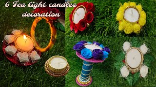 6 type Tea light candle decoration diwalidecoration lampdecoration diyadecoration tealightcandle [upl. by Giamo]