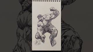 Stickman to Hulk Thiccman 😳 shorts anime drawing [upl. by Yedsnil778]