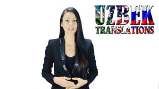 Certified translations from Uzbek to English  Сертифицированные переводы [upl. by Enaillil]