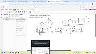 Cómo demostrar por inducción matemáticas con pizarra digital y One Note [upl. by Adnuhs]