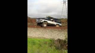 Blazer stuck on train track [upl. by Mir]