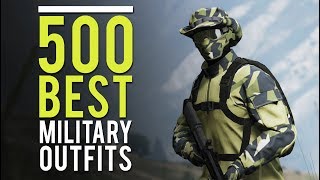 GTA Online  500 Best Military Outfits amp How To Do Them SHOWCASE [upl. by Nora]