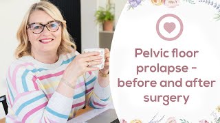 Pelvic floor prolapse  before and after surgery [upl. by Llerat]