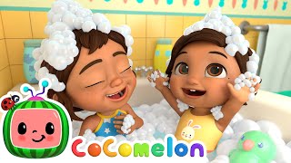 Bath Song 🛁 with Nina  CoComelon Nursery Rhymes amp Kids Songs [upl. by Whorton636]