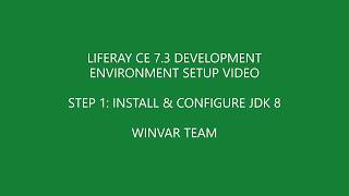 Liferay Tutorial For Beginners  CE 73  Developer Environment Setup  Java Installation  Part 1 [upl. by Blau]