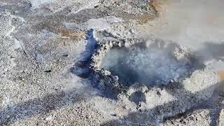 Old Faithful Geyser Upper Basin Trail Yellowstone National Park USA [upl. by Wenger]