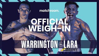 Josh Warrington vs Mauricio Lara plus undercard weighin [upl. by Ayik716]