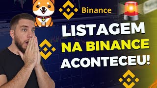 Urgente BABY DOGE é LISTADA na BINANCE  Preço pode explodir [upl. by Chan]