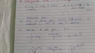 Isocyanide test carbylamine reaction [upl. by Assirrec]